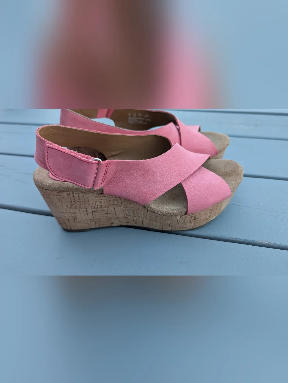Clarks Women’s Pink Slingback SandaL Sz 8.5